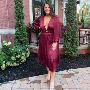Burgundy Dress